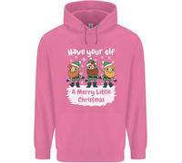 Fai A Tuo Elfo Un Felice Piccolo Natale Uomo Felpa