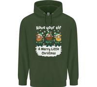 Fai A Tuo Elfo Un Felice Piccolo Natale Uomo Felpa