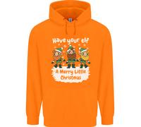 Fai A Tuo Elfo Un Felice Piccolo Natale Uomo Felpa