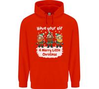 Fai A Tuo Elfo Un Felice Piccolo Natale Uomo Felpa