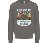 Fai A Tuo Elfo Un Felice Piccolo Natale Uomo Felpa Maglione