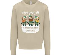 Fai A Tuo Elfo Un Felice Piccolo Natale Uomo Felpa Maglione