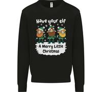 Fai A Tuo Elfo Un Felice Piccolo Natale Uomo Felpa Maglione