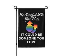 Fai attenzione a chi odi potrebbe essere qualcuno che ami Bandiera fai attenzione a chi odi potrebbe essere qualcuno che ami Bandiere da giardino Bandiere da giardino piccole 12x18 Bandiere bifaccial