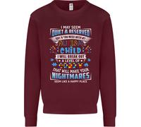 Fai Attenzione Al Mio Bambino Con Autismo Autistico ASD Uomo Felpa