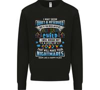 Fai Attenzione Al Mio Bambino Con Autismo Autistico ASD Uomo Felpa