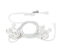 CORDONIERA CATENA LUMINOSA ESTERNO E27 LUCI GAZEBO 10 PORTALAMPADA CATENARIA