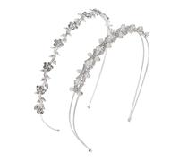 Fai brillare il tuo giorno speciale, elegante cerchietto con strass argentati, accessorio da sposa con cristalli, copricapo con perle per sp