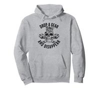 Fai Cadere Un equipaggiamento e scomparire - Dragster Divertente Drag Racing Felpa con Cappuccio