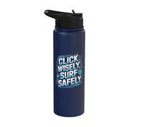 Fai clic su Naviga in modo sicuro Cyber Security Helpdesk IT Stainless Steel Insulated Water Bottle