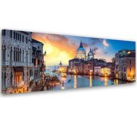 Fai da te 5D Diamond Painting Kits Trapano Pieno Venezia DIY Pittura Diamante Grande Strass Ricamo Punto Croce Tela per la Decorazione della Casa della Parete e Regalo Round Drill 50x120cm 20x48in