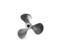Fai da te ad alta precisione in lega di zinco a tre lame, 1 elica destra per modellini di navi - varie dimensioni, foro 3/4 mm (diametro 38 fori 4)