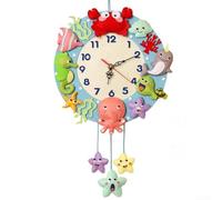 FAI DA TE Cartoon Animal Orologio Da Parete Fatto A Mano Materiale Non Tessuto Pacchetto per Creative Home Decor (C)