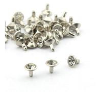 Fai da te Cristalli Strass Rivetti Nailheads Macchie Rivetti Per Fai da Te Pelle Artigianato Bianco Trasparente 50 Pezzi 8Mm Eccellente Qualità Durabilità