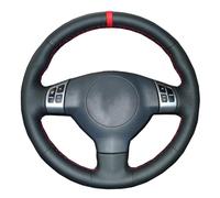 FAI DA TE Cucito A Mano Nero In Pelle Artificiale Copertura Del Volante Dell'automobile Indicatore Rosso Per Suzuki Per Swift 2011 2012 2013(6-Red Blue)