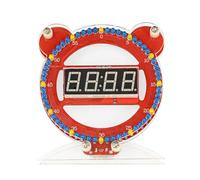 FAI DA TE Digital LED Alarm Clock Kit 4Bit Data Temp Display Controllo Vocale Facile Progetto di Saldatura Per Home Office Desk Decor