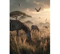 Fai Da Te Dipingere con i Numeri Adulti Albero, Cavallo Paint by Numbers con Pennelli e Vernice Acrilica, Disegni da Colorare per Adulti, Regalo Hobby Creativi, Primavera Decorazioni, 40x50cm 0-8148