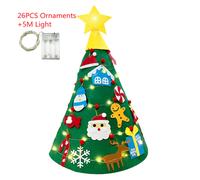Fai da Te Feltro Natale Albero Set Festive Colorato Vacanza Ornamento E Regalo