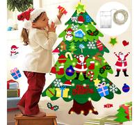 Fai da Te Feltro Natale Albero Set Festive Colorato Vacanza Ornamento E Regalo