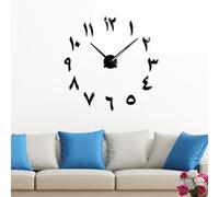 FAI DA TE Gran Numero Specchio Orologio Da Parete Sticker per la