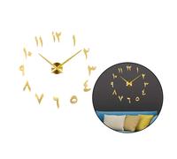 FAI DA TE Gran Numero Specchio Orologio Da Parete Sticker per la