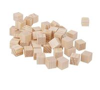 Fai da te Legno Artigianato in Legno Quadrato in Cubi Cubi Naturali in Legno Blocco di Costruzione per Il Gioco Del Bambino Utilizzare 20 Pezzi Qualità SuperioreDurabilità