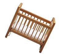 FAI DA TE Letto in legno Doll House Crib Decor Mini House Micro Landscape Bed