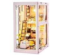 Fai da Te Libro Nook Kit Miniatura Bambola Casa Con Luce LED 3D Puzzle Modello