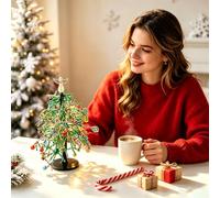 Fai da te Natale Perline Bambini Progetto Artistico Fare Da Sé Casa | Sicuro per i bambini · Sviluppa la creatività · Materiali sostenibili · Divertente ed educativo · Ottimo come regalo · Natale
