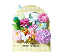 fai da te per bambini, set creativo per l'arte floreale, regalo creativo per la festa della mamma, compleanno, attività indoor, progetti scolastici, fai da te con bouquet di fiori