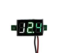 FAI DA TE Rosso Blu Digitale LED Mini Display Modulo DC 2.5V-32V Voltmetro Tester di Tensione Pannello Metri Calibro(Green)