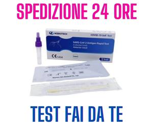 FAI DA TE - SCADE SET 2026 - Test Tampone Rapido Covid-19 Nasale Wiz Biotech TEST AUTODIAGNOSI Confezione singola TEST ANTIGENICO