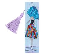 Fai da te speciale forma diamante ricamo mestiere marcatore con nappa splendida decorazione