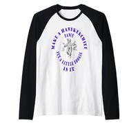 Fai Danza Fazzoletto Mettere Un Piccolo Boogie in It Pun Blu Maglia con Maniche Raglan