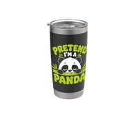 Fai finta di essere un panda Bicchiere termico in acciaio inox doppia parete