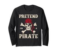 Fai finta di essere un pirata divertente Halloween Talk Like a Pirate Day Maglia a Manica