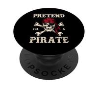 Fai finta di essere un pirata divertente Halloween Talk Like a Pirate Day PopSockets PopGrip Adesivo