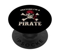 Fai finta di essere un pirata divertente Halloween Talk Like a Pirate Day PopSockets PopGrip Adesivo