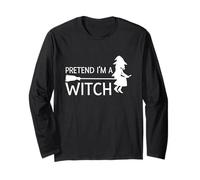 Fai Finta di Essere Una Strega Last Minute Halloween 2025 Maglia a Manica