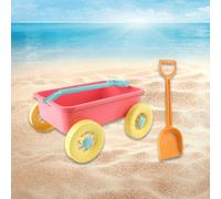 Fai finta di giocare a un carro giocattolo portatile da tirare per l'estate