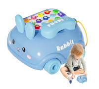 Fai finta di giocare al telefono, giocattolo per telefoni chiacchiere | Fai finta il telefono tirare l'auto con le ruote - Bunny Style, Storytelling Fun, Musical Activity Toys, Cartoon Music Game for