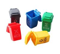 Fai Finta Giocare Con Strumenti Pulizia. Cestini Della Spazzatura Realistici Per Case Delle Bambole in 1/12 Per Un'installazione Creativa