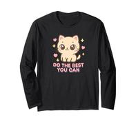 Fai il meglio che puoi carino Cat Test Day Maglia a Manica