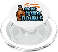 Fai il mio un doppio colpo di whisky bere colpi di liquore bevitori PopSockets PopGrip per MagSafe