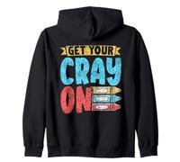 Fai Il Pieno di Cray Grado Alunno Bambini Ritorno A Scuola Felpa con Cappuccio