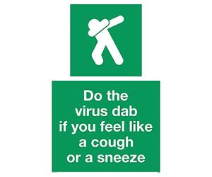 Fai il virus tamponare se ti senti come una tosse o un segno di starnuto - Plastica semi-rigida 1mm