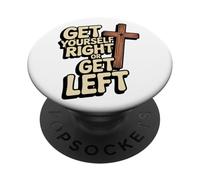 Fai la cosa giusta o vai a sinistra/Christian Rapture PopSockets PopGrip Adesivo