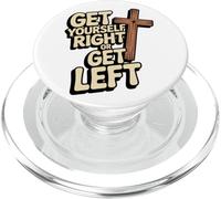 Fai la cosa giusta o vai a sinistra/Christian Rapture PopSockets PopGrip per MagSafe