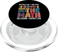 Fai la matematica Moltiplica l"amore Aggiungi speranza Matematica Insegnante di matematica PopSockets PopGrip per MagSafe