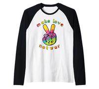 Fai L'Amore Non la Guerra Maglia con Maniche Raglan